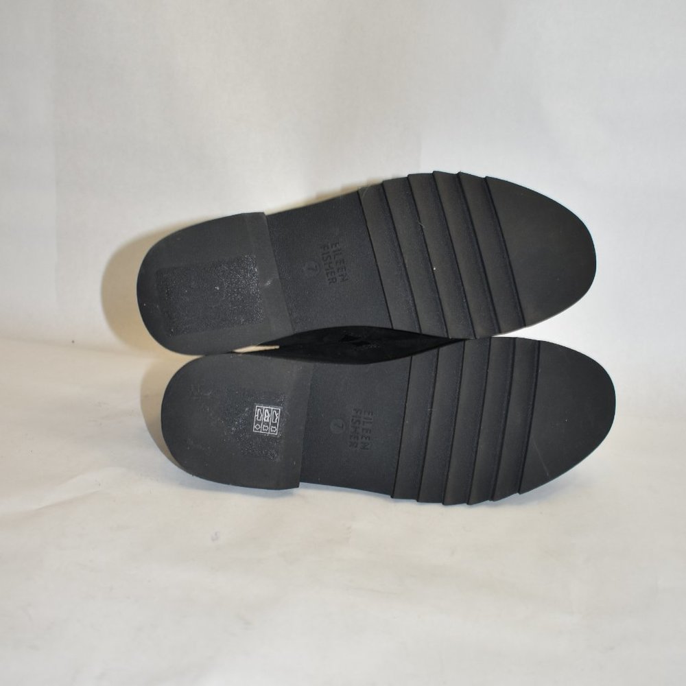 $280 EILEEN FISHER FLOYD WATERPROOF WINTER BOOT BLACK PLATFORM comfort  7 (TB24) - Picture 8 of 9